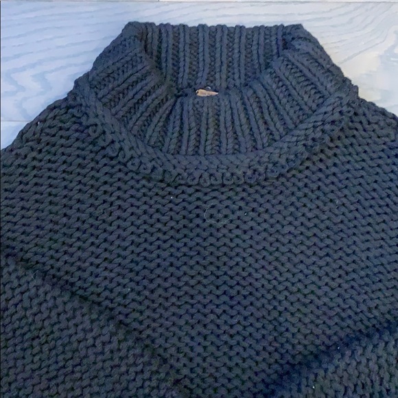 NWT Free People "My Only Sunshine" Black Sweater - Picture 4 of 8